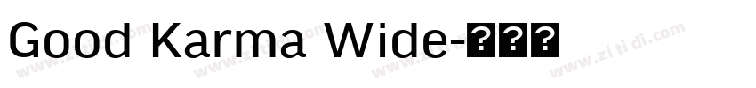 Good Karma Wide字体转换